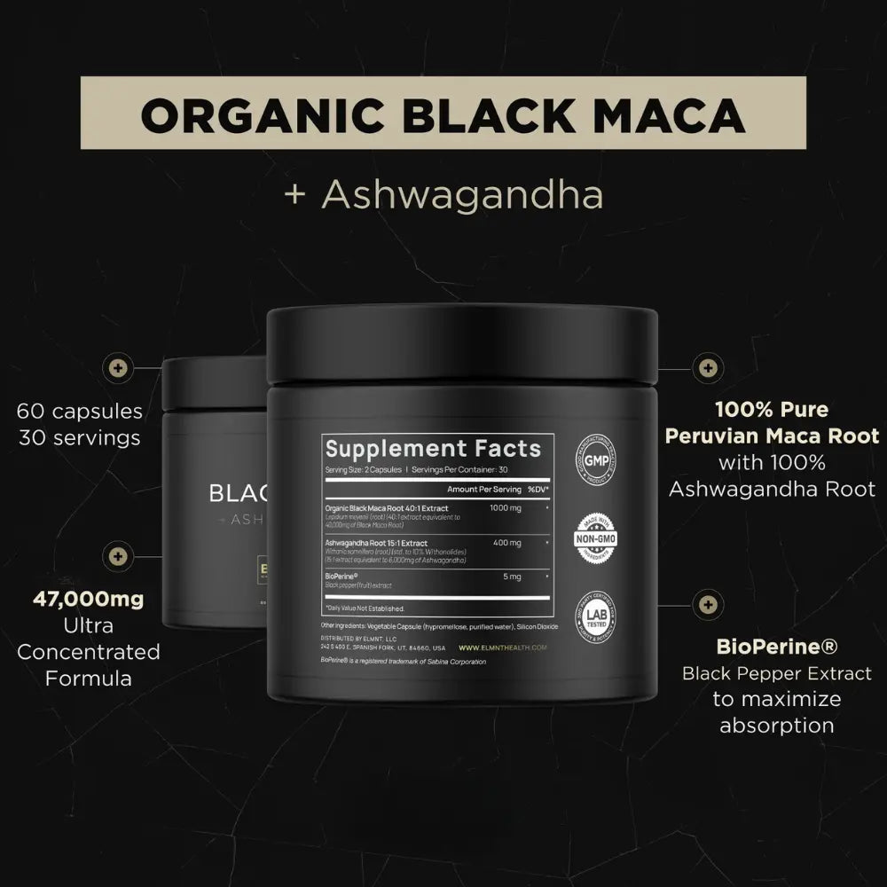 Primalty Melanin-Rich Formulation | Organic Black Maca