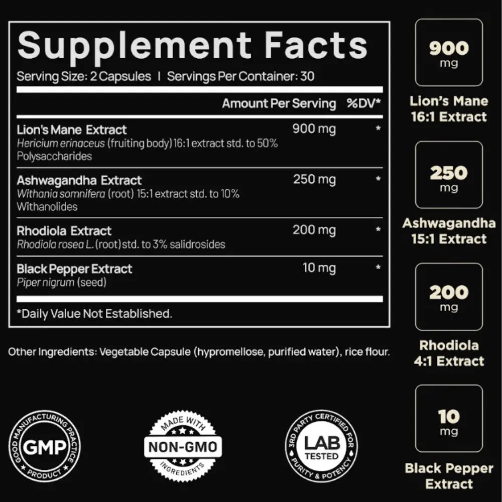 Primalty Melanin-Rich Formulation | Lion's Mane