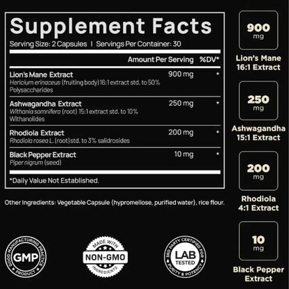 Primalty Melanin-Rich Formulation | Lion's Mane